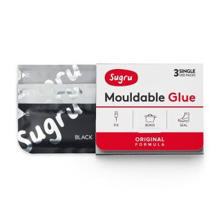 Sugru Moldable Glue SBWG3 Black/White/Grey 3 Pack